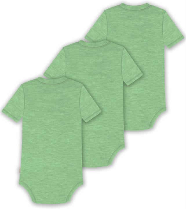 Actual product image Normani Set of 3 baby merino short-sleeved body "Tihoi" - 9315 (68)