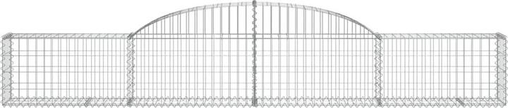 Produktbild VidaXL Gabionen mit Hochbogen 8 Stk. 300x30x40/60 cm Verzinktes Eisen