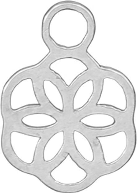 Produktbild Star Piercing Anhänger silber Blume des Lebens (ohne Messing, Chirurgenstahl 316L)