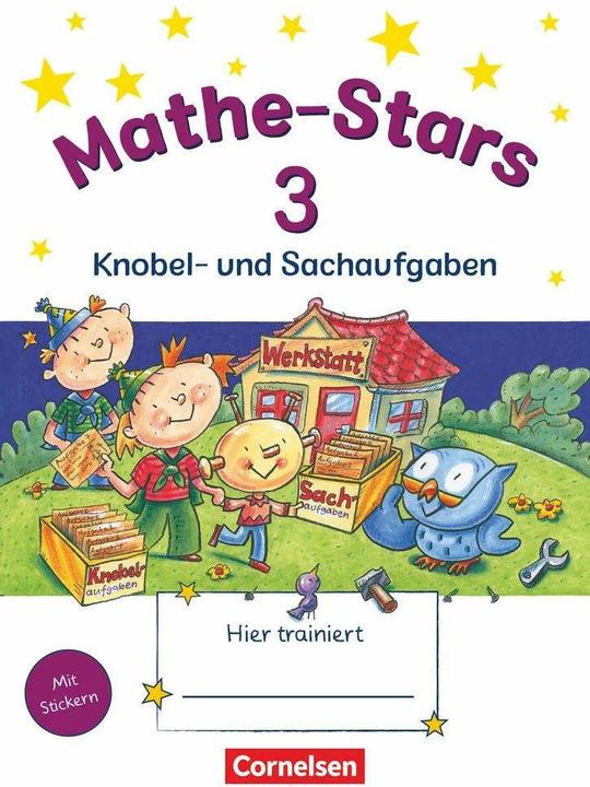 Immagine prodotto Mathe-Stars 3. Knobel- und Sachaufgaben (Tedesco, Stefan Kobr, Beatrixütz, Elizabeth Plankl, Werner Hatt, Ursula Kobr, 2007)