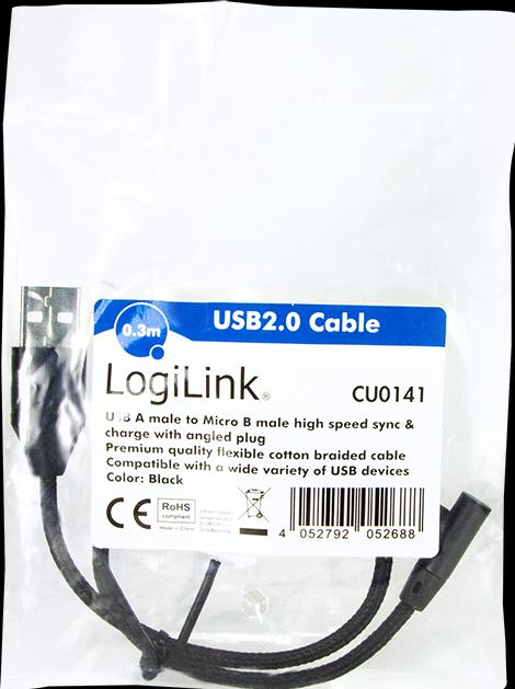 Produktbild LogiLink CU0141 (0.30 m, USB 2.0)