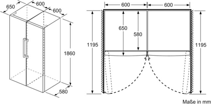 Produktbild Bosch Hausgeräte KSV36VLDP (346 l)