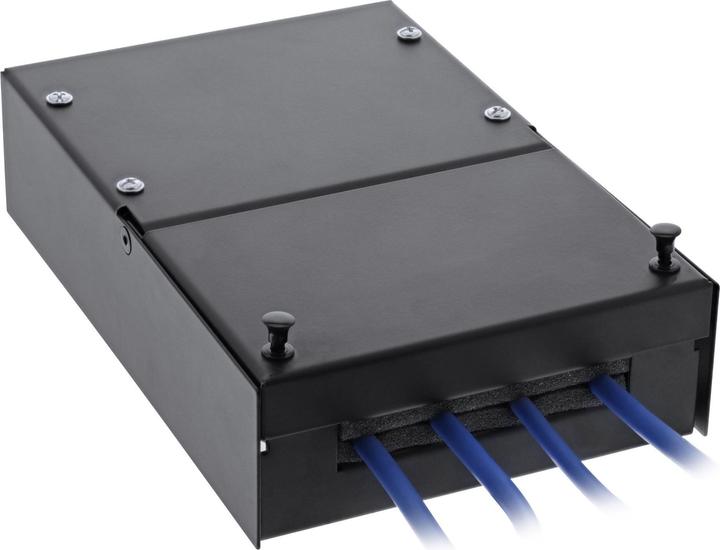 InLine Anschlussdose Aufputz für 4x Keystone RJ45 Buchse