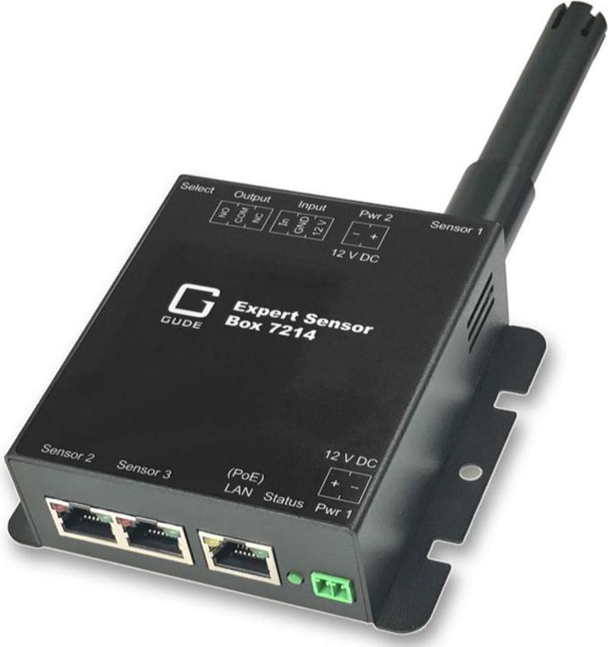 Immagine prodotto Gude 7214-11 Box sensore Exp.Temp 2xSensorport 1xRel.Out 1xIO In PoE