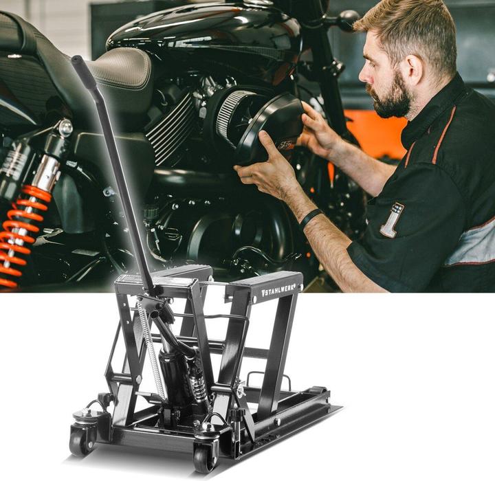 Produktbild Stahlwerk Motorrad-Hebebühne MLT-680 ST 680 kg Tragkraft 115-375 mm Hubbereich