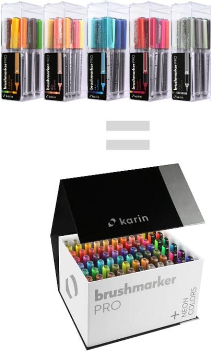 Image du produit Karin Brush Marker Pro Mega Box (Multicolore, 60 x)