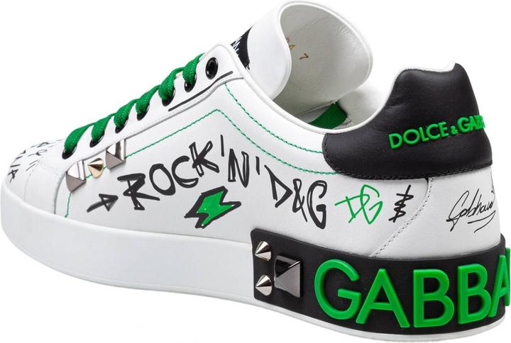Produktbild Dolce & Gabbana portofino sneakers in leather with applied studs (45)