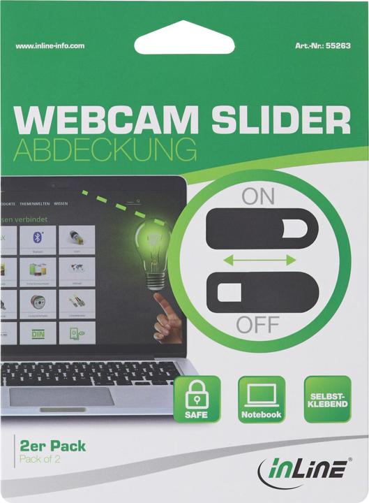 Image du produit InLine Webcam Slider Abdeckung 2er Pack