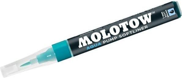 Produktbild Molotow Pinselmarker Pump Softliner Aqua 1mm türkisblau (Türkisblau, 1 mm, 1 x)