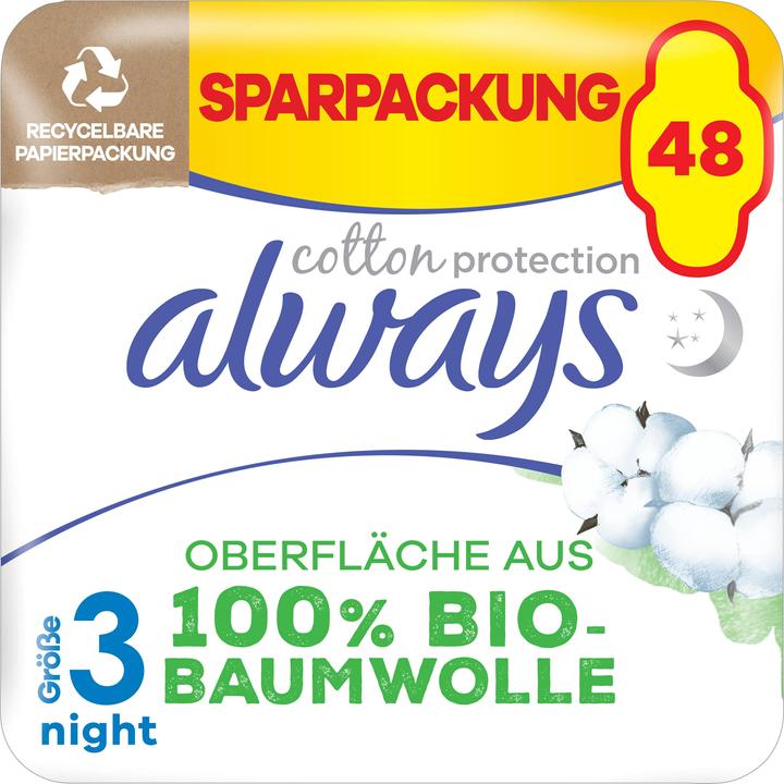 Always Cotton Protection (48 x, Sanitary pads)