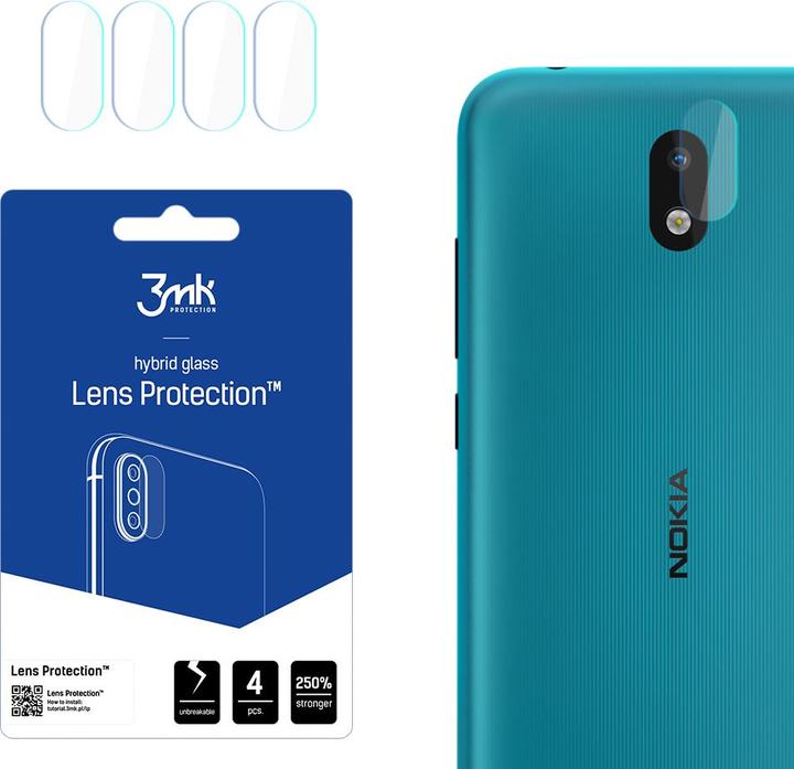 Produktbild 3MK Lens Protect Nokia 1.3 Ochrona na obiektyw aparatu 4szt (1 Stück, Nokia 1.3)