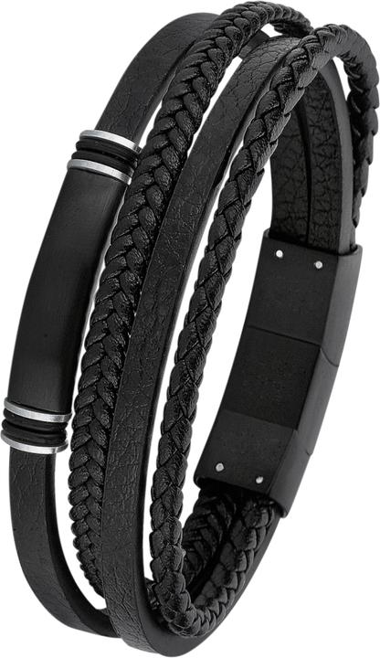 Produktbild S.Oliver Armschmuck (21.50 cm, Edelstahl, Leder)