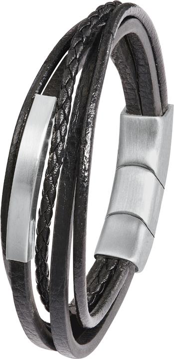 S.Oliver Armschmuck (21.50 cm, Edelstahl, Leder)