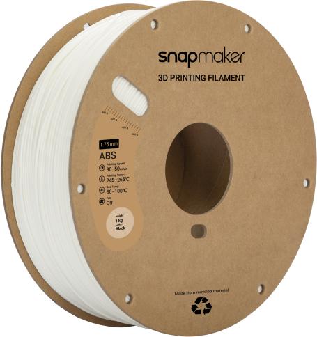 Snapmaker ABS Weiss 1kg (ABS, 1000 g, Weiss)