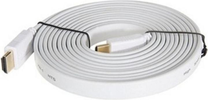 PowerGuard HDMI 1.4 Flachband Kabel 3m 3D 2160p 4K vergoldet (HDMI)