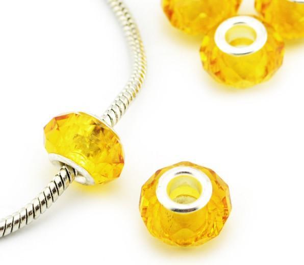 Produktbild Hermex Bead versilbert 925 - Silbrig caramel (Acrylglas, Silber 925)