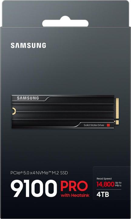 Image du produit Samsung 9100 Pro avec Heatsink (4000 Go, M.2 2280)