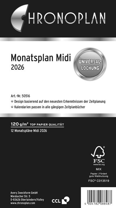Immagine prodotto Chronoplan Monatsplan (Speciale, Tedesco)