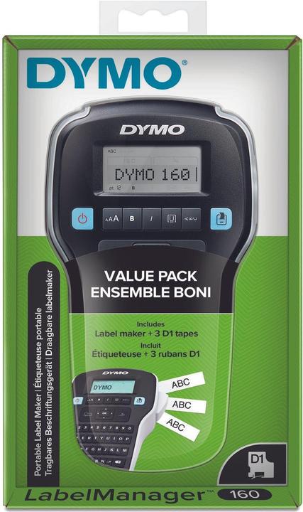 Actual product image Dymo LabelManager 160 Value Pack