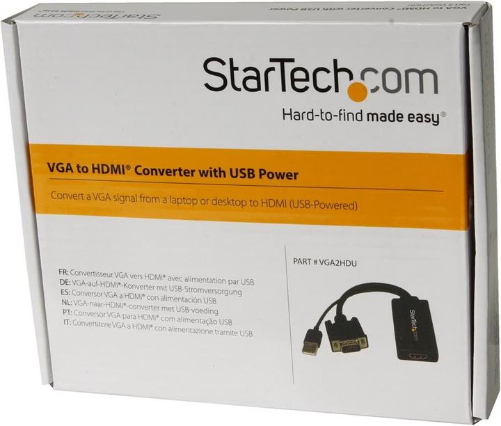 Image du produit StarTech Adaptateur VGA Vers HDMI Avec Audio (Analogique -> Numérique)
