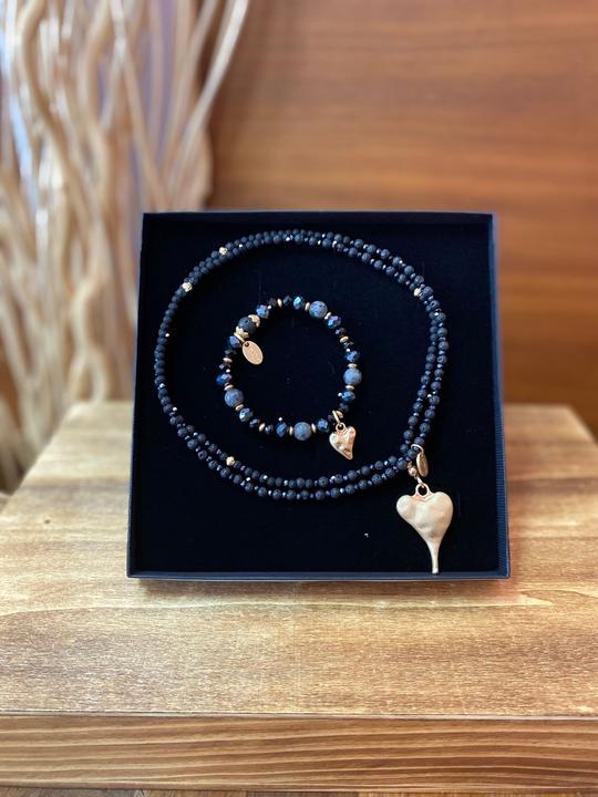 Andreani Geschenkset "Herz" aus echten Lavasteinen (Steine)