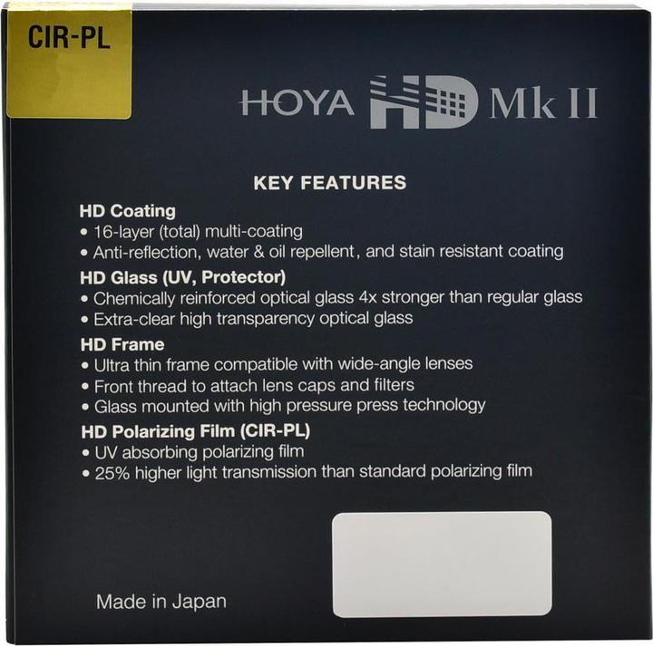 Immagine prodotto Hoya HD Mk II CIR-PL Filter (58 mm, Filtri polarizzanti, 58 mm)