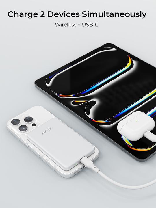 Immagine prodotto Aukey MAG FUSION SLIM - Powerbank (5000 mAh, 18 W, 18 Wh)