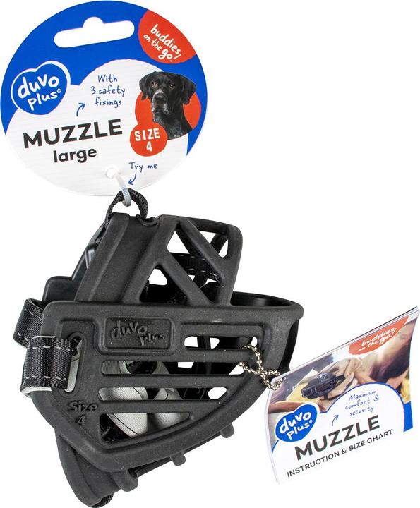 Produktbild Duvoplus Maulkorb für Hunde aus Gummi (XXL, Hund, Hundesport)