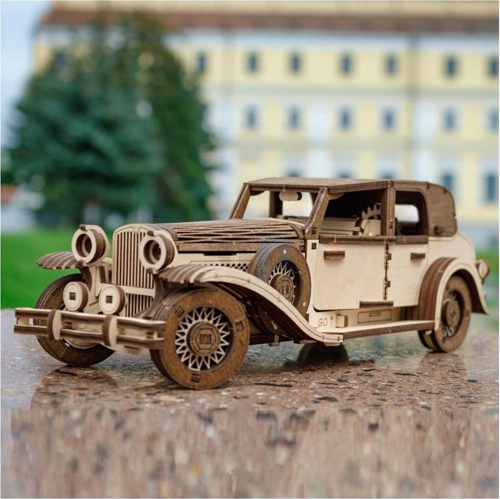Produktbild Eco Wood Art 3D Holz Modellbausatz - Ferdinand Retro Car (278 Teile)