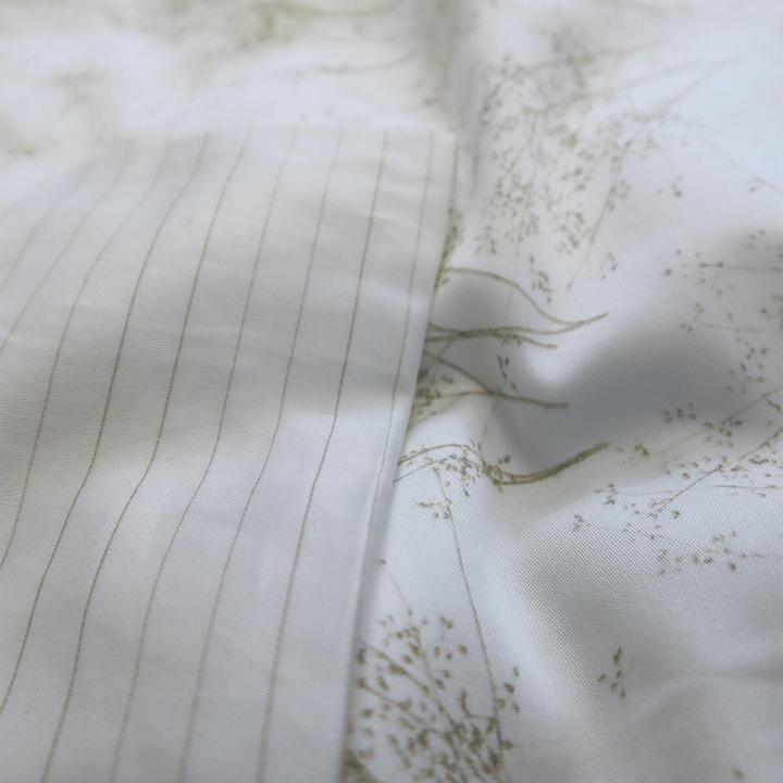 Produktbild Fleuresse Mako-Satin Bettwäsche Modern Garden Rochester beige (Bettwäsche Set, 155x220 cm + 80x80 cm)