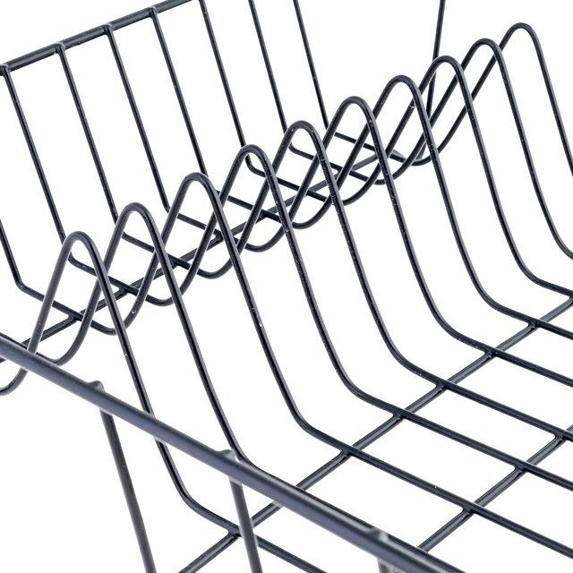 Actual product image Axentia Dish Drainer Basket, 35x9,5x34cm black