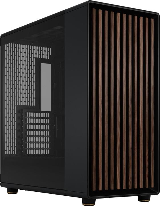Actual product image Fractal Midi North XL RC Charcoal Black TG (Mini-ITX, ATX, E-ATX)