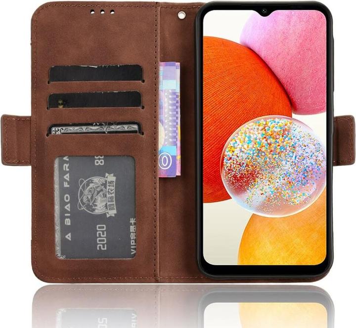 Immagine prodotto Cover-Discount Galaxy A15 - Custodia con molti scomparti per carte di credito marrone (Samsung Galaxy A15)