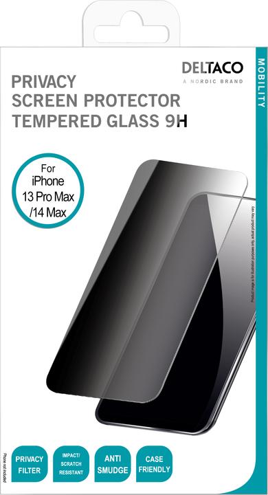 Actual product image Deltaco Privacy screen protector iPhon (1 Piece, Apple iPhone 13 Pro Max)