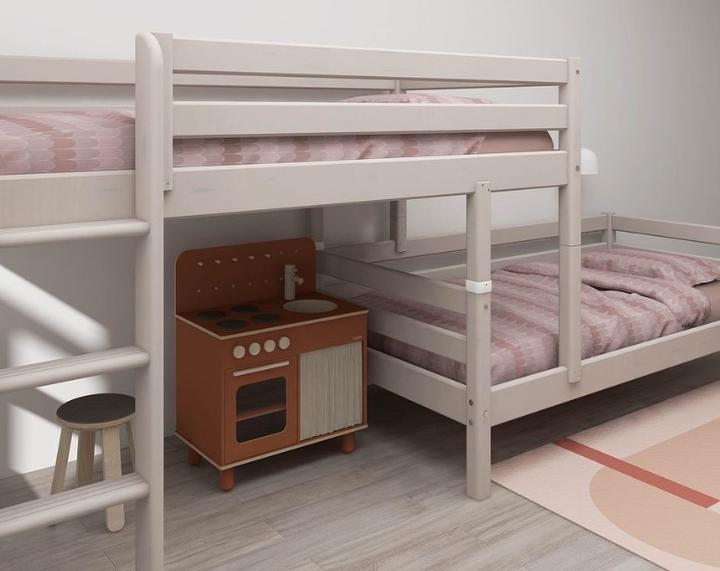 Actual product image Flexa Medium height combi bed Classic with straight ladder (90 x 200 cm)