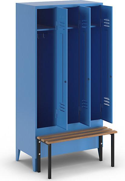Actual product image Wolf Clothes locker with bench in front (90 cm, 185 cm)