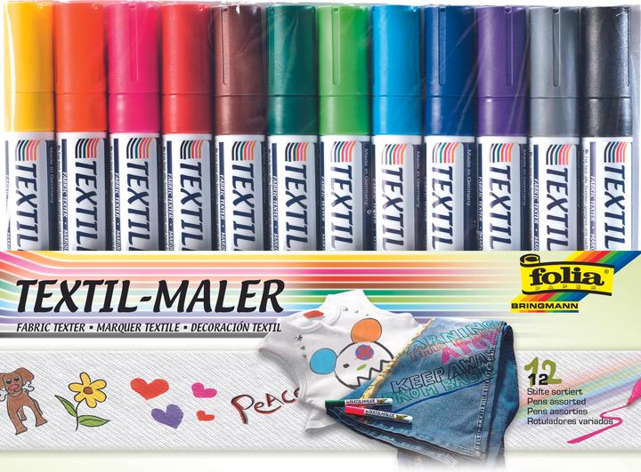 Immagine prodotto Folia Pittore tessile (Multicolore, 5 mm, 12 x)