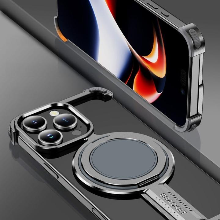 Produktbild OEM Back panel cover Case TITANIUM Bracket for IPHONE 15 PRO MAX black (Apple iPhone 15 Pro Max)