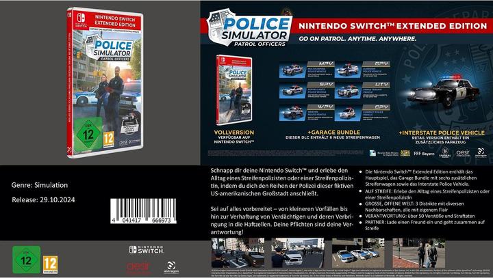 Immagine prodotto astragon Simulatore di Polizia: Agenti di Pattuglia SWITCH E.E Edizione Estesa (Switch, DE)