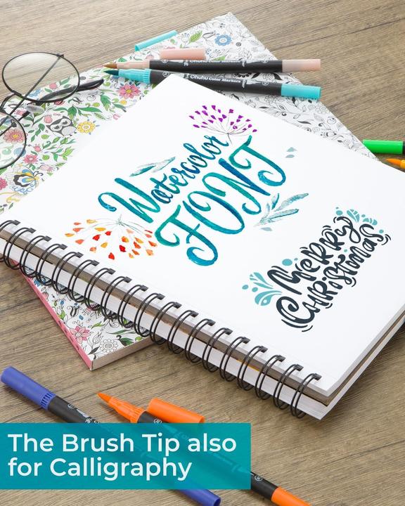Actual product image Ohuhu Maui brush pens (Multicoloured, 120 x)