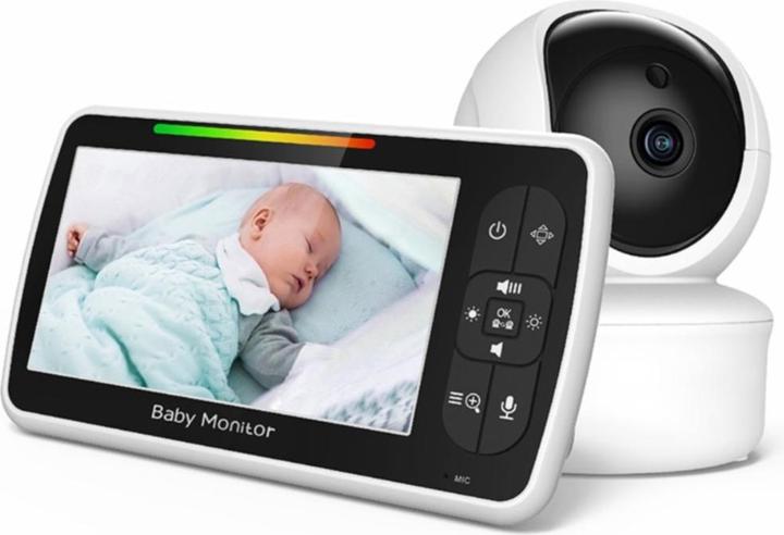 Esmée Caméra numérique moniteur bébé sans fil 5" LCD + surveillance de la température (Vidéo et audio, 200 m)
