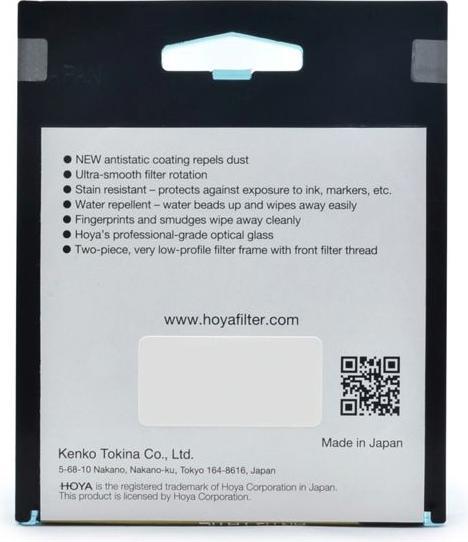 Image du produit Hoya Fusion Antistatic Next CIR-PL Filter (82 mm, Filtre polarisant, 82 mm)