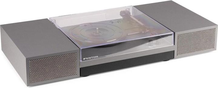 Produktbild Fenton Platenspeler met Bluetooth en Speakers - RP165G - Incl. Naald - Aluminium / zilver (Vollautomatisch)