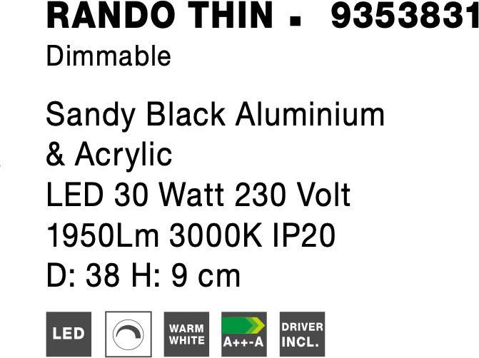 Actual product image Nova Luce Rando Thin (1845 lm)