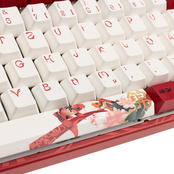 Actual product image Varmilo VEA88 Koi TKL Gaming Keyboard, MX-Silent-Red, white LED (DE, Cable)
