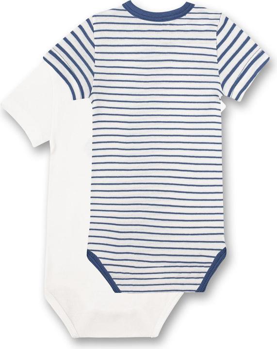 Image du produit Sanetta Body manches courtes pack de 2 bleu/blanc Gr. 62 (62)