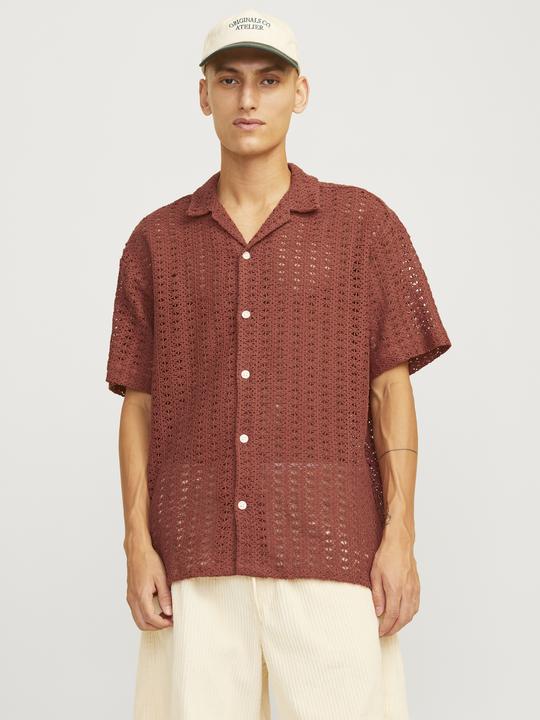 Actual product image Jack & Jones Jorcrochet Shirt Resort Ss Styd24 (XXL)