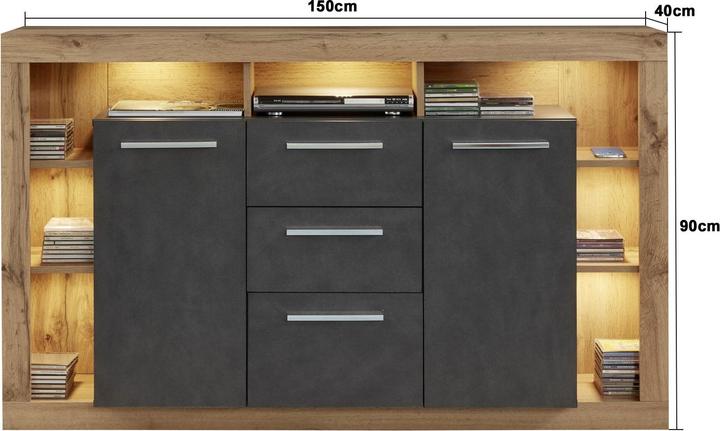 Produktbild Trendteam Rock (150 x 40 x 90 cm)