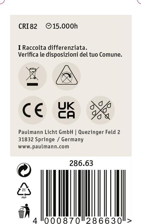 Produktbild Paulmann Tropfen (E14, 2.60 W, 220 lm, 1 x, G)