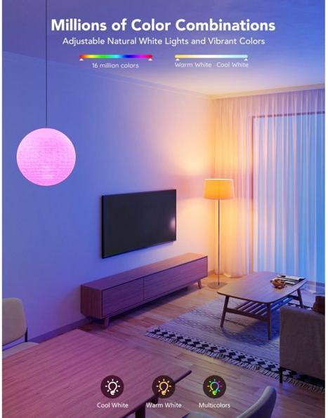Immagine prodotto Govee Smart Light Bulb (E27, 9 W, 1200 lm, 1 x, F)